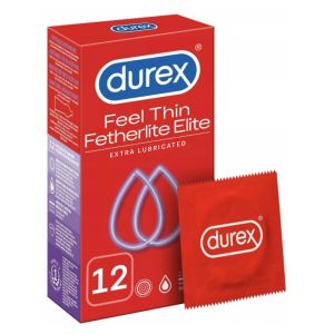 DUREX Feel Thin Fetherlite Elite - Preservativi extra lubrificati - conf 12