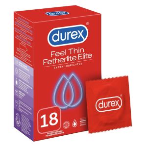DUREX Feel Thin Fetherlite Elite - Preservativi extra lubrificati - conf 18