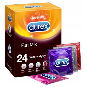 DUREX Fun Mix- 24 Preservativi misti