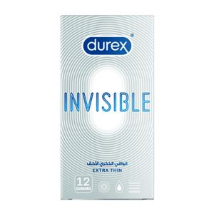 DUREX Invisible EXTRA THIN - Preservativi ultrasottili - confezione 12 profilattici
