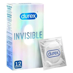 DUREX Invisible - Preservativi ultrasottili - confezione 12 profilattici