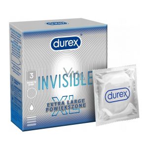 DUREX Invisible XL - Preservativi supersottili extralarge - conf. 3 profilattici