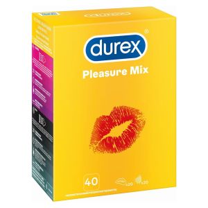 DUREX Pleasure Mix 40 Preservativi misti (20 Pleasure max + 20 Intense)