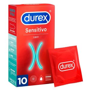 DUREX Sensitivo Slim Fit - Preservativi morbidi stretti - conf 10