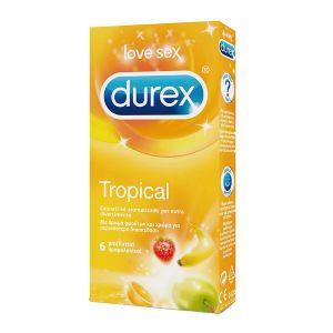 DUREX TROPICAL - Preservativi profumati - confezione da 6 profilattici