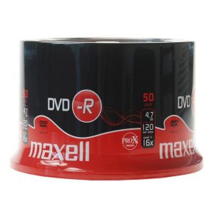 Maxell 50 DVD-R 4,7GB 120 min 16C Cake spindke box -  275610