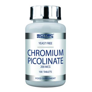 SCITEC Essentials CHROMIUM PICOLINATE senza lievito 100 Tab - VITAMINE