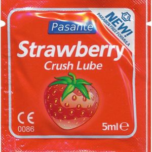 PASANTE STRAWBERRY LUBE SACHET 5ml - lubrificante aromatizzato fragola - monodose