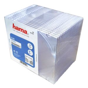 HAMA CD/DVD Slim Box Clear (trasparenti) 20 pz - H11521