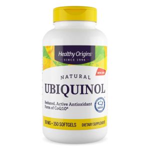 Healthy Origins Ubiquinol, 50mg - 150 softgels - Ubiquinolo