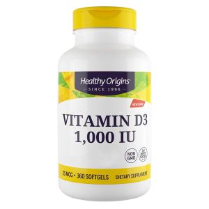 Healthy Origins Vitamin D-3 1000iu 360 softgels - vitamina D3