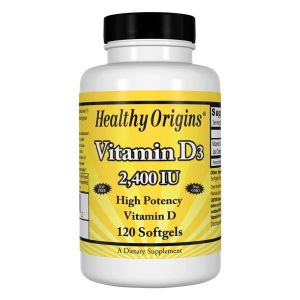 Healthy Origins Vitamin D-3 2400iu 120 softgels - Vitamina D3 