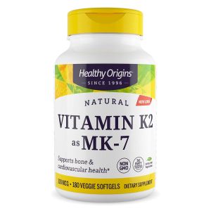 Healthy Origins Vitamin K-2 come MK-7, 100mcg - 180 softgels - Vitamina K2