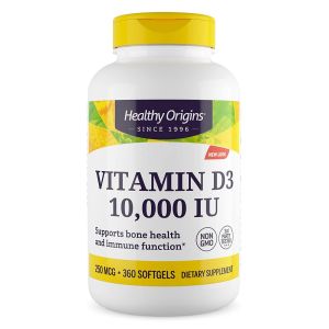 Healthy Origins Vitamina D-3 10000 IU - 360 softgels - Vitamina D3