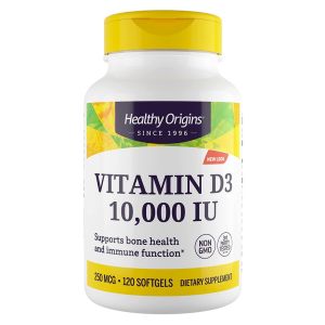 Healthy Origins Vitamin D-3 + MCT Oil 10000iu 120 softgels - Vitamina D3 