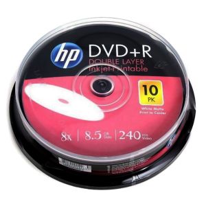 HP 10 DVD+R DL Printable 240 min 8.5GB 8X, in cake - DRE00060WIP-3
