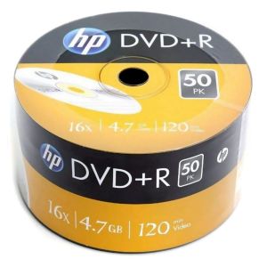 HP DVD+R 120 minuti 4.7GB 16X in Shrink da 50 pezzi - DRE00070-3