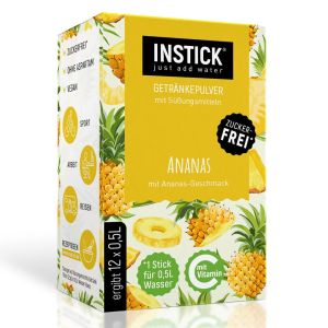 INSTICK bevanda senza zucchero - ANANAS - 12 bustine da 2,5g