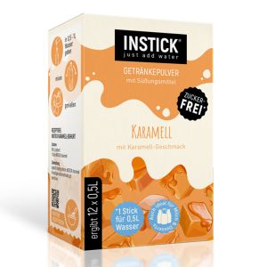 INSTICK bevanda senza zucchero - CARAMELLO - 12 bustine da 2g