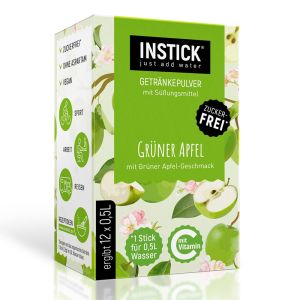 INSTICK bevanda senza zucchero - MELA VERDE - 12 bustine da 2,5g