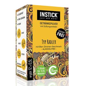 INSTICK bevanda senza zucchero - RADLER (birra al limone) - 12 bustine da 2,5g