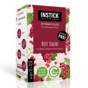 INSTICK bevanda senza zucchero - UVA ROSSA - 12 bustine da 2,5g