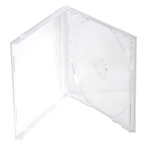 Custodia Singola Trasparente Clear Jewel Case OEM 10,4mm per DVD o CD
