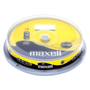 Maxell 10 CD-RW 700MB 80min 4x, in cake - 624039.40.TW