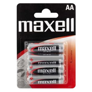 Maxell Batterie allo Zinco in Blister R6 AA - Confezione da 4 pezzi - 774405