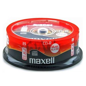 Maxell 25 Audio CD-R 80 Min Music XL2 48x XLII cake - 628529.40.TW