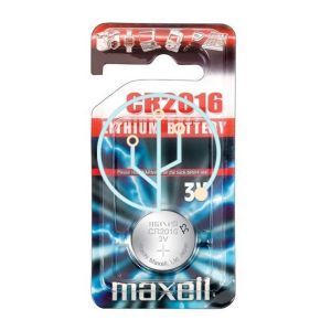 Maxell Batterie Alcaline a Bottone 3V CR2016 - confezione blister da 1 batteria