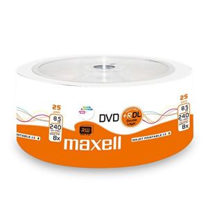 Maxell 25 DVD+R 8.5GB 8x DL Dual Layer Shrink - 276078.40