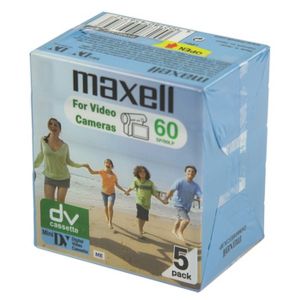 Maxell 5 Videocassette Mini DVM-60 SE, in confezione - 22823000