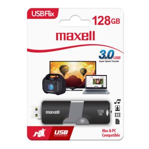 Maxell Pendrive USB 3.0 Flix, 128Gb, nera-grigia - 855125.00