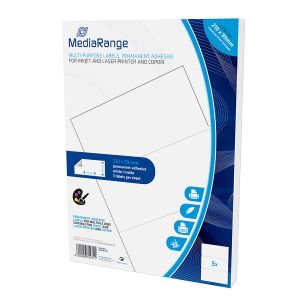 MediaRange Etichette multiuso adesive 210x99 mm, bianco, confezione 150 pezzi - MRINK142