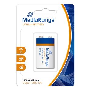 MediaRange Batterie Al Litio Lithium CR9V E-Block 9V Pile - MRBAT152
