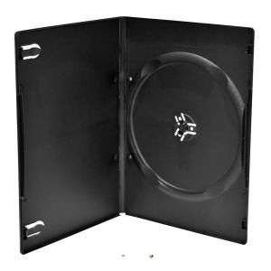 MediaRange Custodia Slim Nera Singola 7mm in plastica per DVD o CD - BOX13