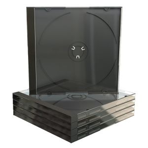 MediaRange Custodia Jewel Case SINGOLA MACCHINABILE 10,4mm, fronte Clear e Tray Nero - BOX22-M