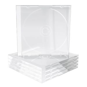 MediaRange Custodia Singola Trasparente Clear Jewel Case 10,4mm per DVD o CD custodie singole BOX24