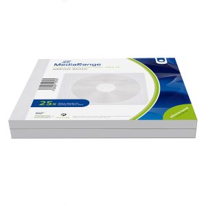 MediaRange Bustine CD DVD tessuto plastificato, adesivo sul retro - confezione 50 pz - BOX69-50