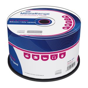 MediaRange 50 CD-R 700Mb 80 Min 52X, in Cake Box - MR207