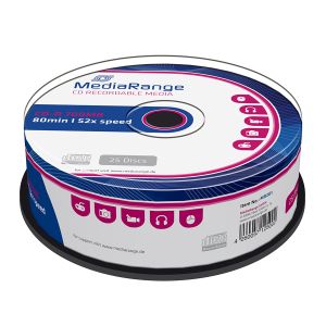 MediaRange 25 CD-R 700mb 80min, in cake box - MR201