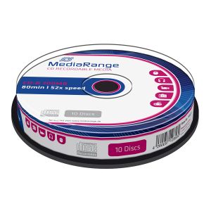 MediaRange 10 CD-R 700MB 80 Min 52X, in cake - MR214