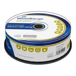 MediaRange 25 CD-R High Capacity 900MB 100 Min 52X in cake - MR222