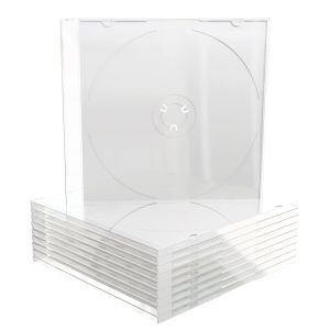 MediaRange Custodia Singola Trasparente Clear Tray Slim Case 5,2mm per DVD o CD custodie singole BOX20