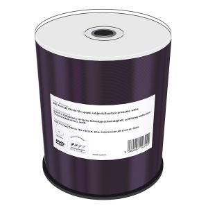 MediaRange 100 DVD-R 4.7GB 120min 16x fullsurface printable - in cake - MR413