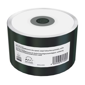 MediaRange 50 Mini CD-R 200MB 22min 24x inkjet fullsurface printable in shrink MR257-U