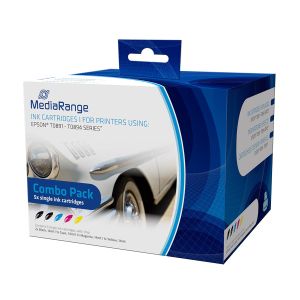 MediaRange Cartucce inchiostro per Epson® Serie T0891 - T0894, con chip, Set 5 - MRET89