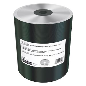 MediaRange Professional Line CD-R 700MB 80min 52x speed, OFFSET printable, silver, unprinted - blank, Stampabili, in Shrink da 100 pezzi - MRPL518-C