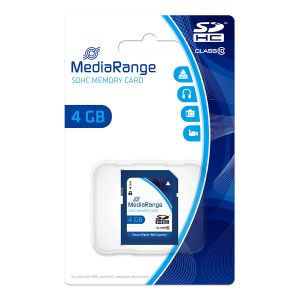MediaRange SDHC memory card, Class 10, 4GB - MR961